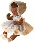 Vogue Dolls - Ginny Baby - Blue Pinafore - 16" - African American
